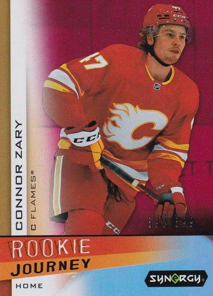 insert RC karta CONNOR ZARY 23-24 Synergy Rookie Journey Home Red /599